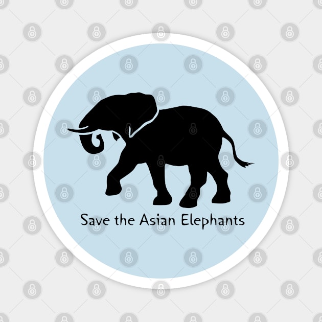 Save the Asian Elephants Magnet by samsaralk